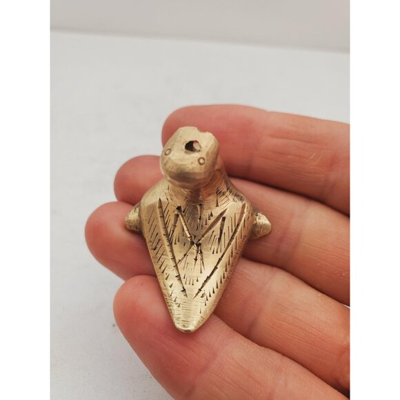 Vintage Brass Duck, Mid Century Home Decor, Woodland Creature, Brass Figurine, - Picture 7 of 10